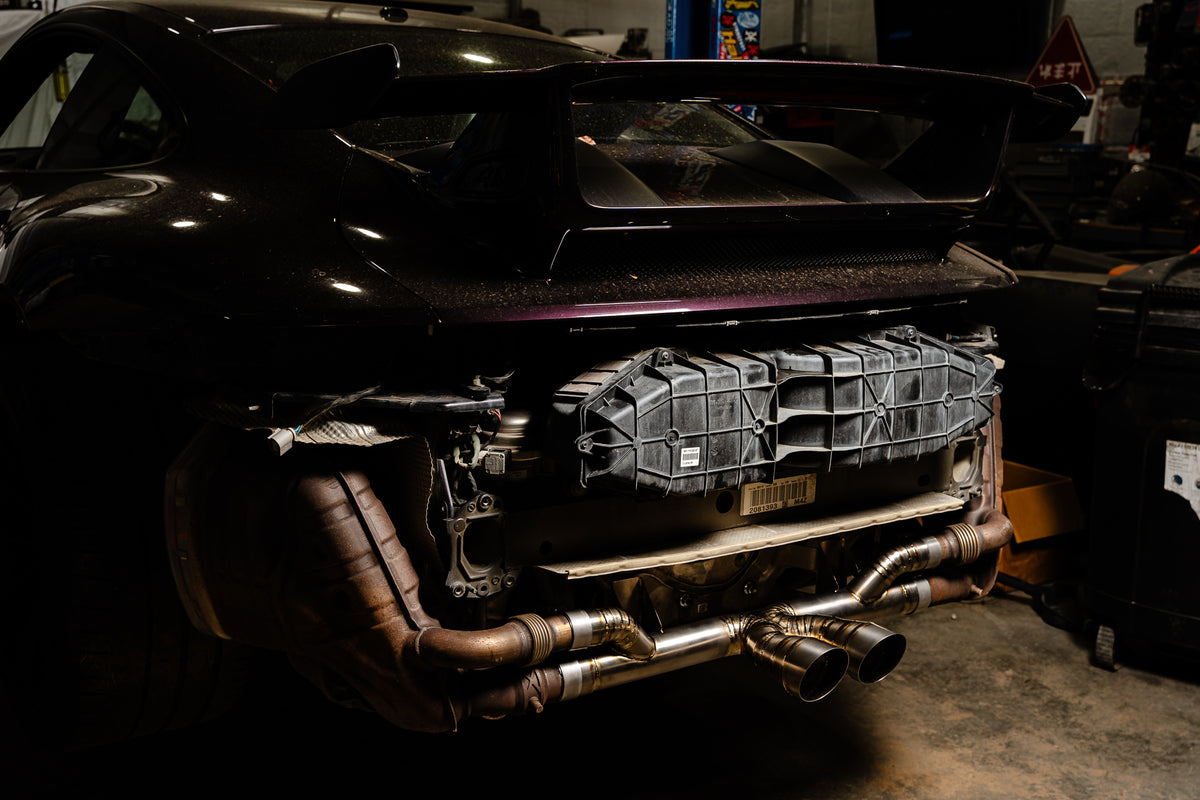 2006–2019 Porsche GT3 & GT3 RS Titanium Center Muffler Delete
