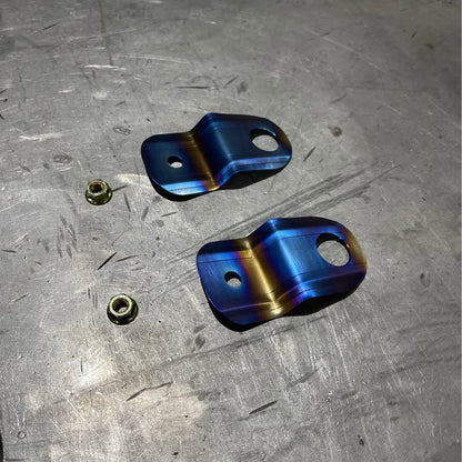 titanium radiator brackets, built specifically for Nissan chassis applications.