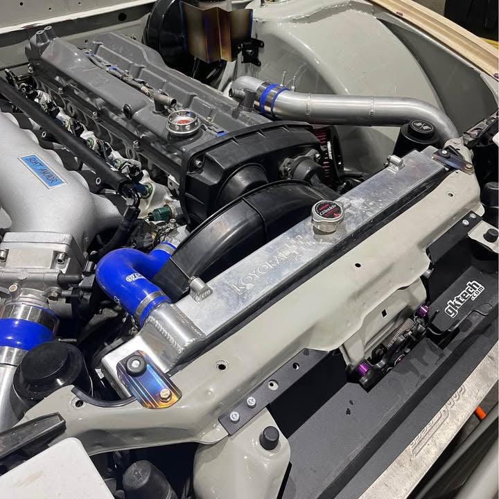 titanium radiator brackets, built specifically for Nissan chassis applications.
